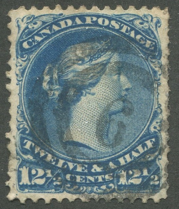 0028CA2002 - Canada #28, 2-Ring Numeral Cancel &#39;6&#39;