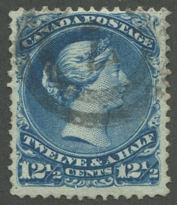 0028CA2002 - Canada #28, 2-Ring Numeral Cancel &#39;7&#39;
