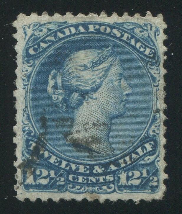 0028CA1710 - Canada #28a - Used, Watermarked Bothwell Paper