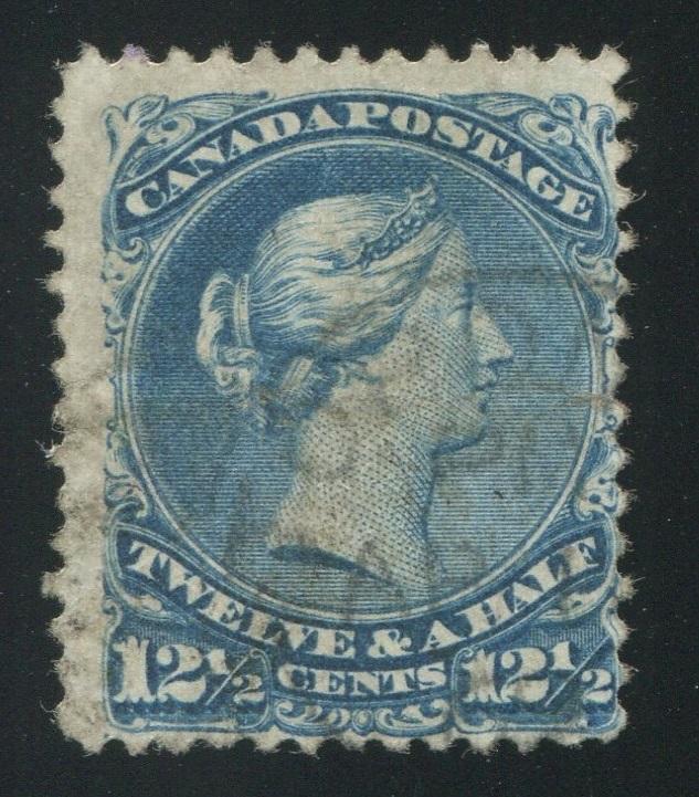 0028CA1710 - Canada #28a - Used, Watermarked Bothwell Paper