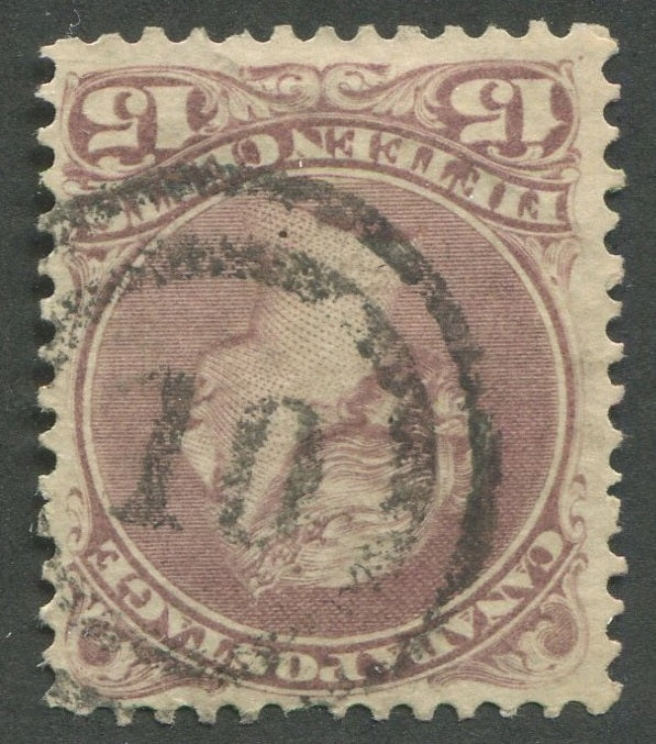 0029CA2002 - Canada #29b, 2-Ring Numeral Cancel &#39;10&#39;