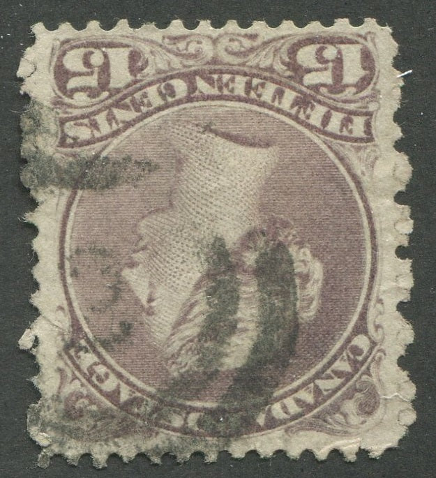 0029CA2002 - Canada #29b, 2-Ring Numeral Cancel &#39;2&#39;