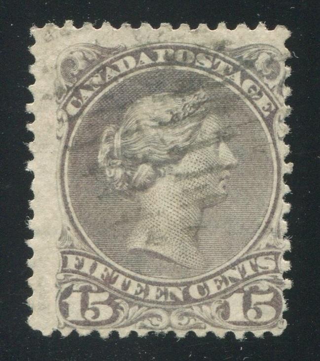 0029CA1710 - Canada #29c - Used, Watermarked Bothwell Paper