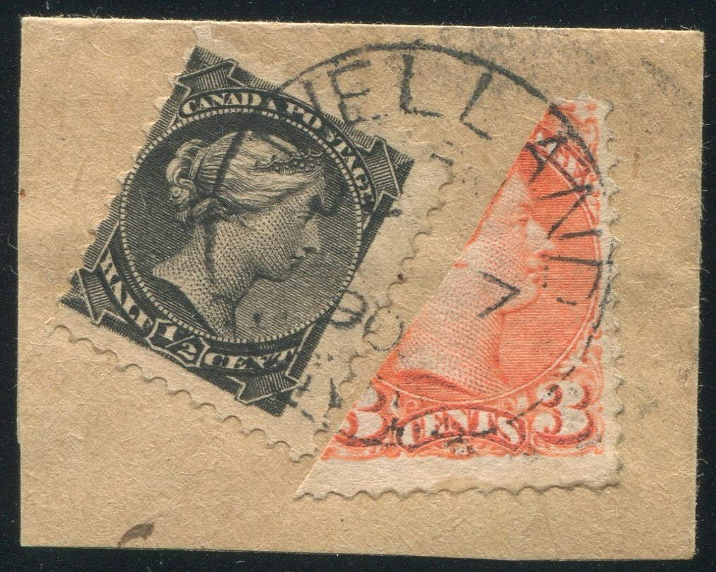 0034CA1911 - Canada #34, 41 Bisect on Piece
