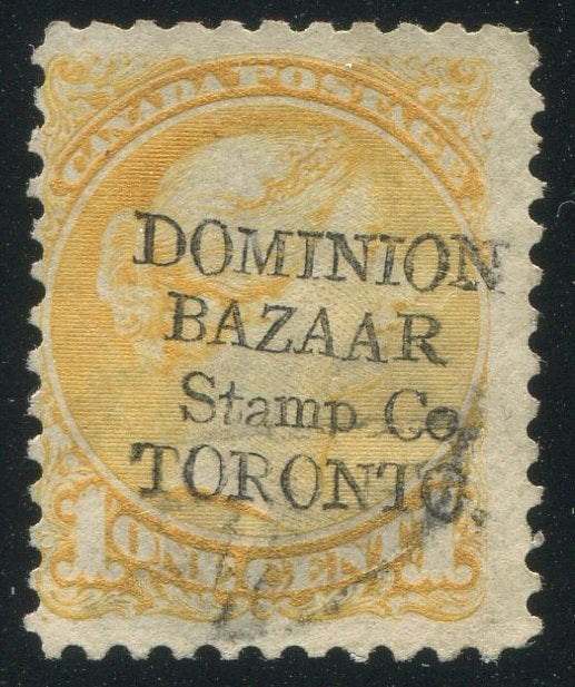 0035CA1904 - Canada #35 - Used &#39;DOMINION BAZAAR STAMP CO&#39; Overprint