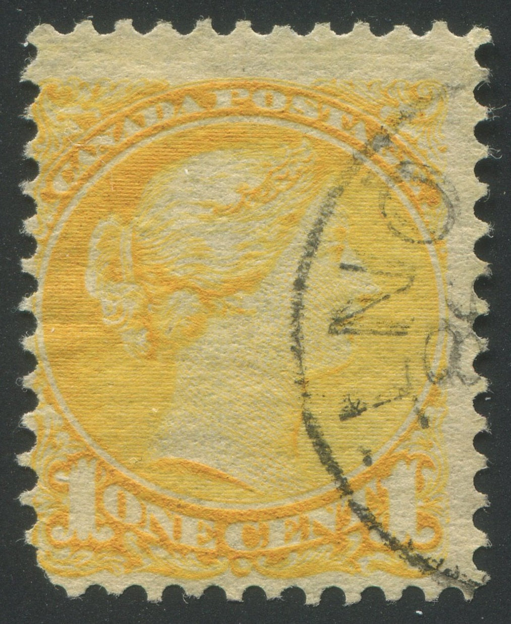 0035CA2301 - Canada #35viii - Used &#39;Strand of Hair&#39; Variety