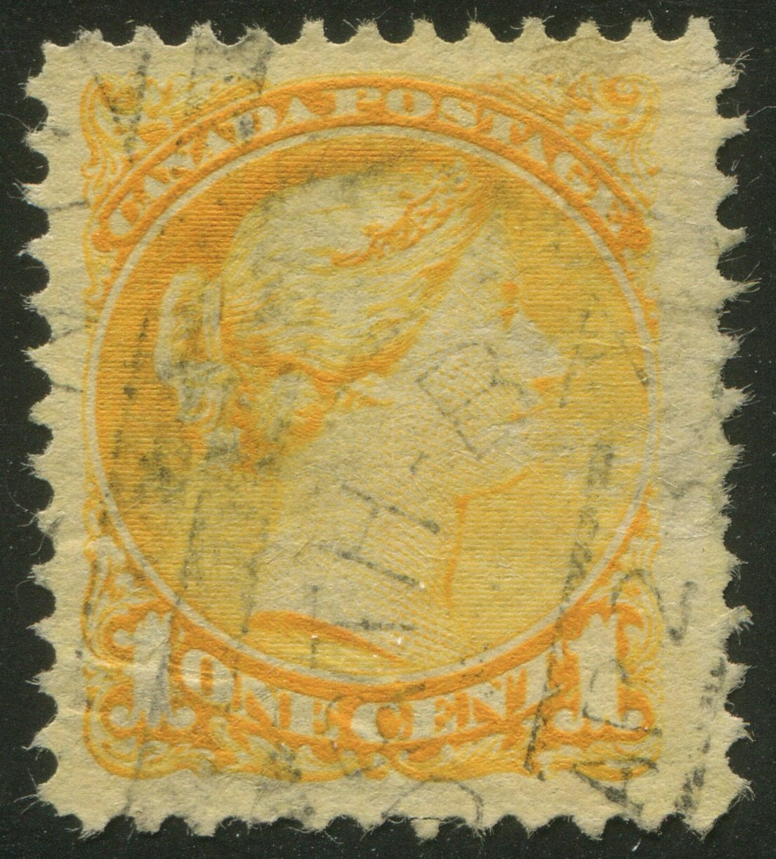 0035CA2211 - Canada #35viii - Used &#39;Strand of Hair&#39; Variety