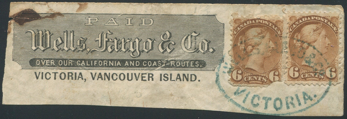 0039CA1910 - Canada #39 (2) On Wells Fargo Piece