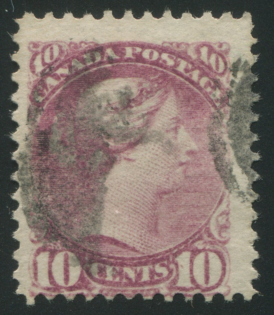 0040CA2209 - Canada #40iii - Used &#39;Gash in 1&#39;