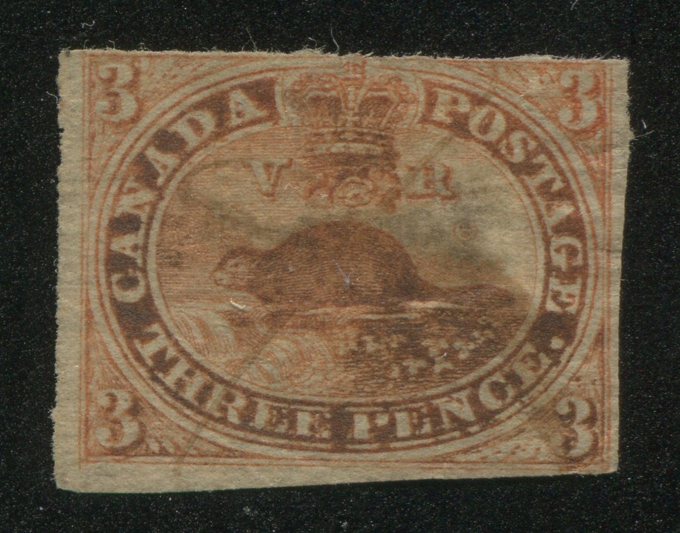 0004CA1709 - Canada #4d, vii - Used Major Re-Entry - Deveney Stamps Ltd. Canadian Stamps