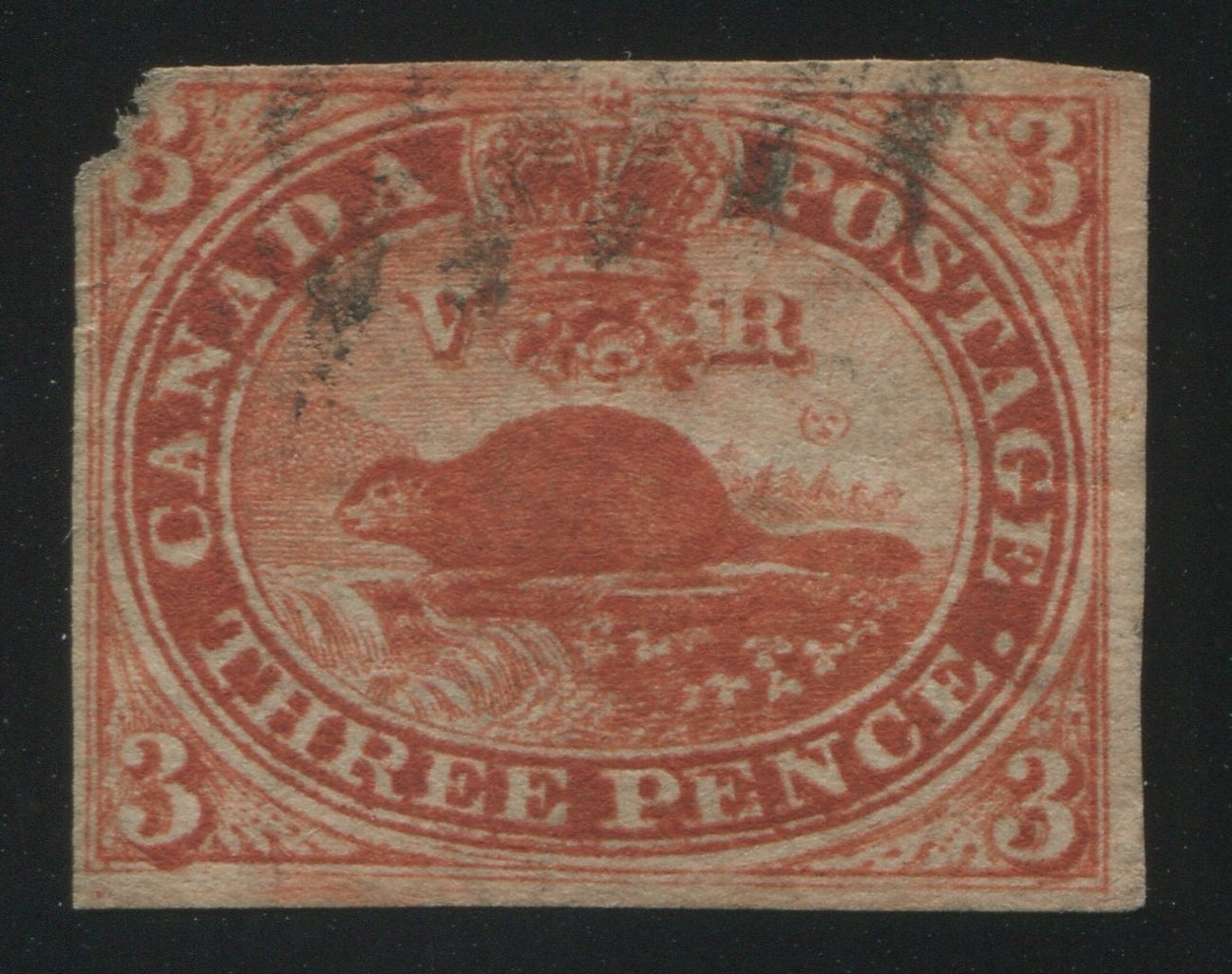 0004CA1709 - Canada #4xii - Used Major Re-Entry - Deveney Stamps Ltd. Canadian Stamps