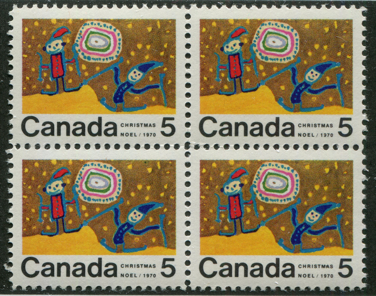 0522CA2211 - Canada #522i Mint Centre Block of 4