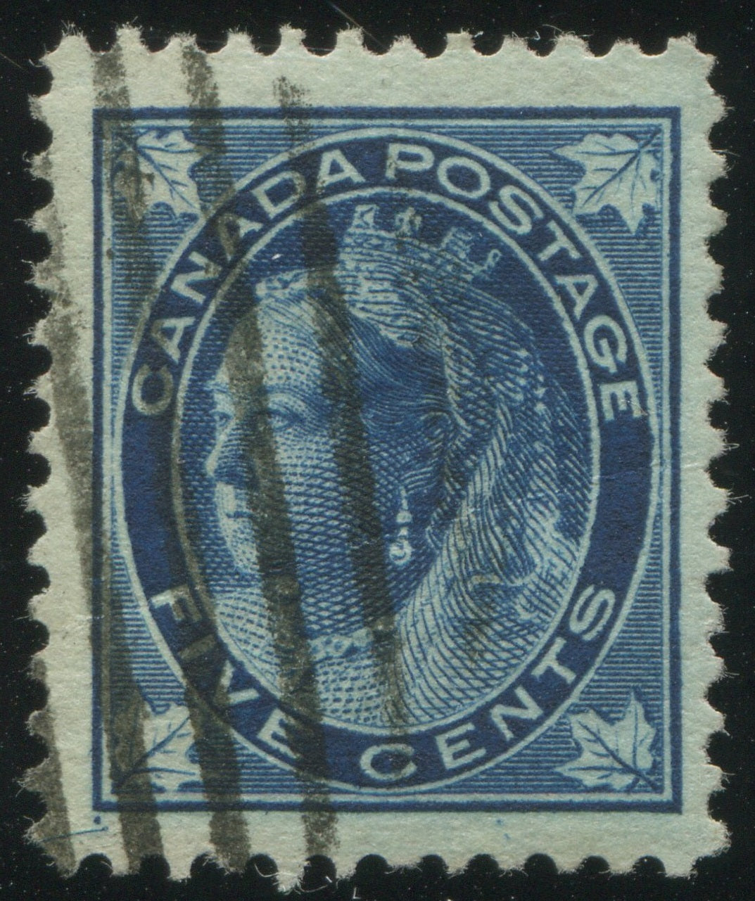 0070CA1906 - Canada #70ii - Used &#39;Guide Dot&#39; and Plate Scratch