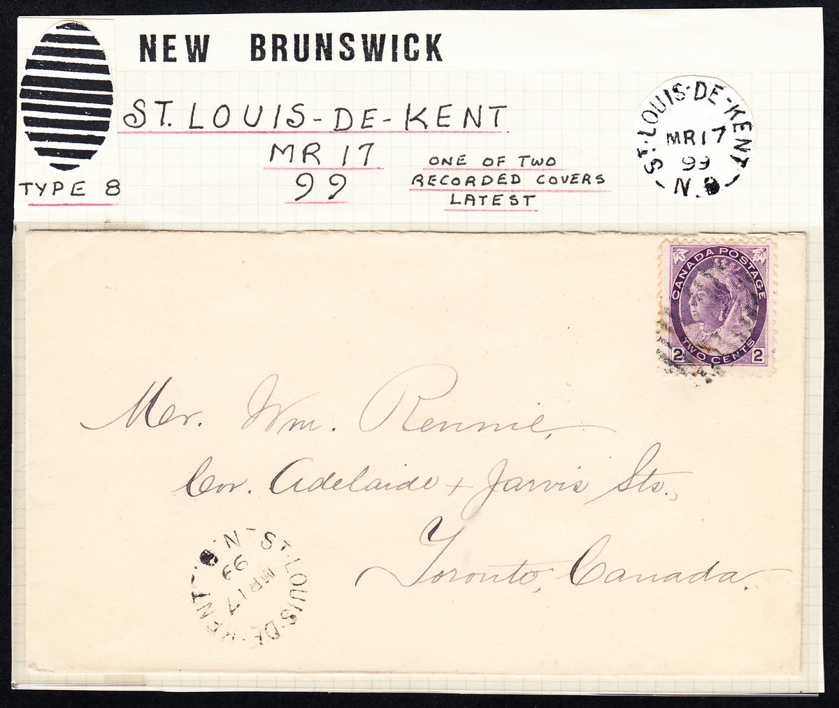 0076CA1710 - Canada #76iv - Used &#39;C-Flaw&#39; ON COVER