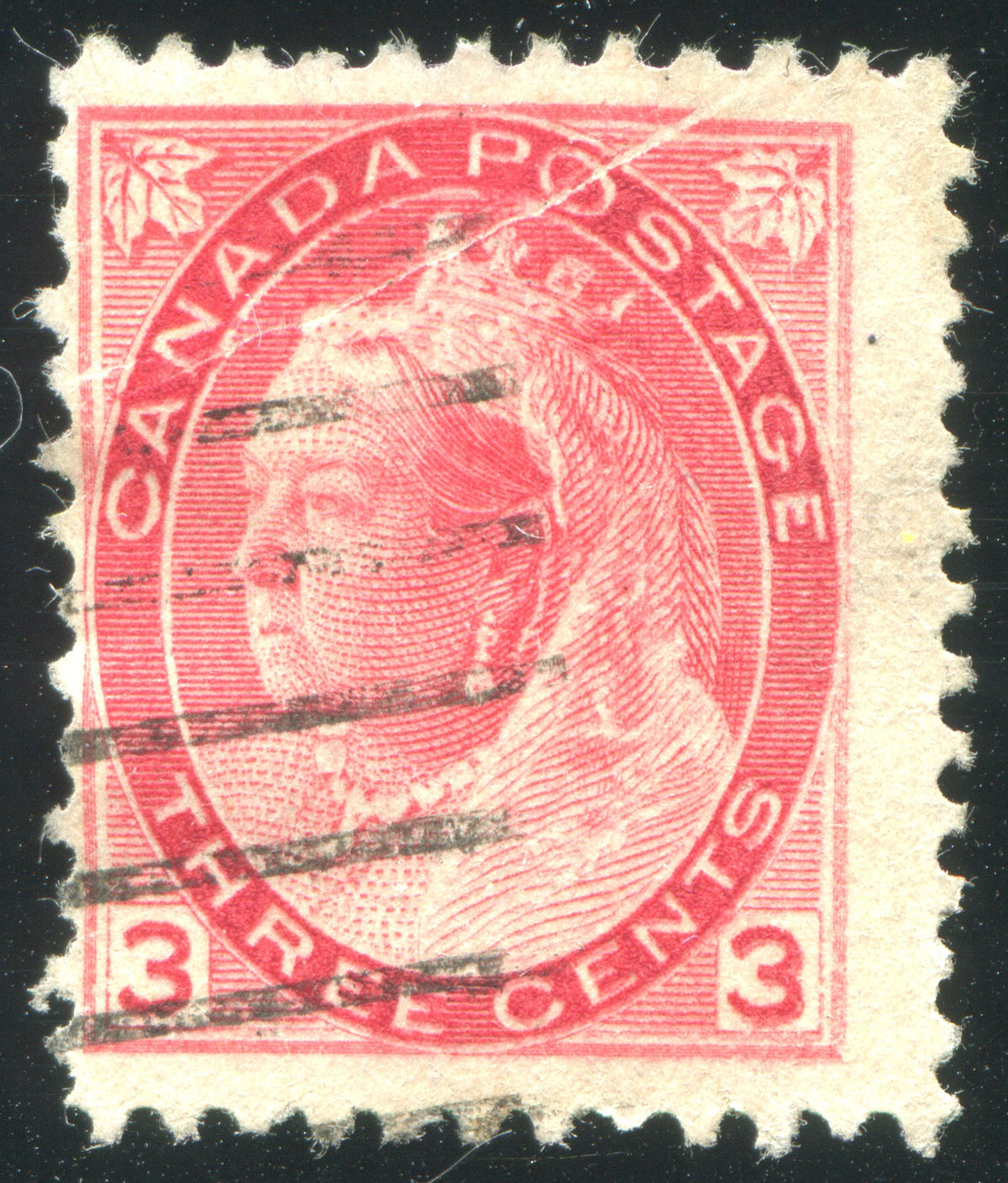 0078CA2002 - Canada #78 - Used Double/Kiss Print &amp;, Pre-Printing Crease