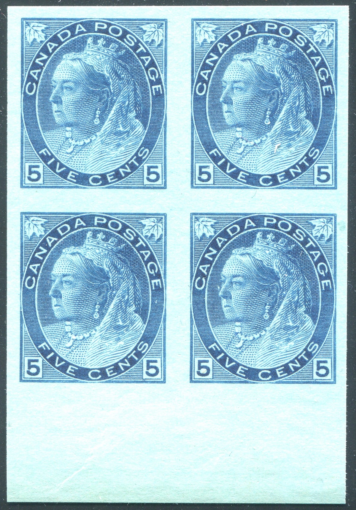 0079CA1912 - Canada #79ii - Mint Imperf Block of 4