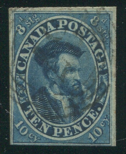 0007CA2002 - Canada #7, 4-Ring Numeral Cancel &#39;37&#39;