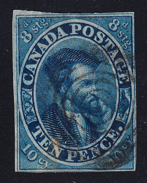 0007CA1709 - Canada #7vi - Used, Stitch Watermark