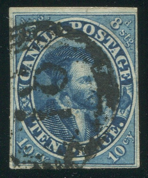 0007CA2002 - Canada #7a, 4-Ring Numeral Cancel &#39;18&#39;