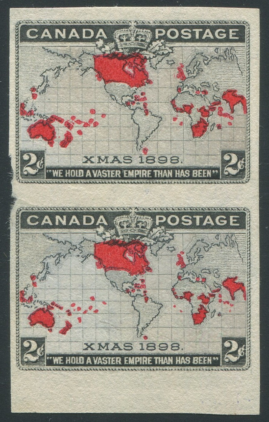0085CA1905 - Canada #85a - Mint Imperf Vertical Pair