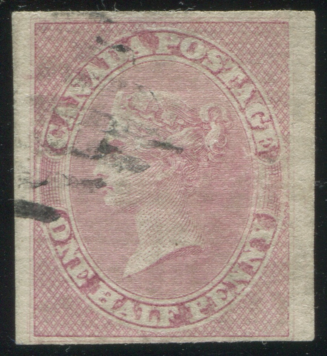 0008CA1905 - Canada #8aii - Used Horizontally Ribbed Paper &amp; Major Re-Entry