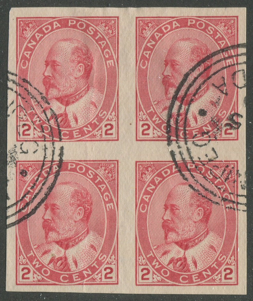 0090CA2209 - Canada #90A  -  Imperf Block of 4