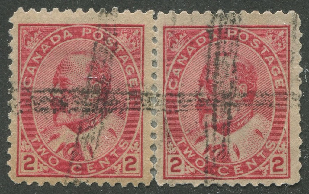 0090CA2211 - Canada #90 Pair, Unofficial Precancel?