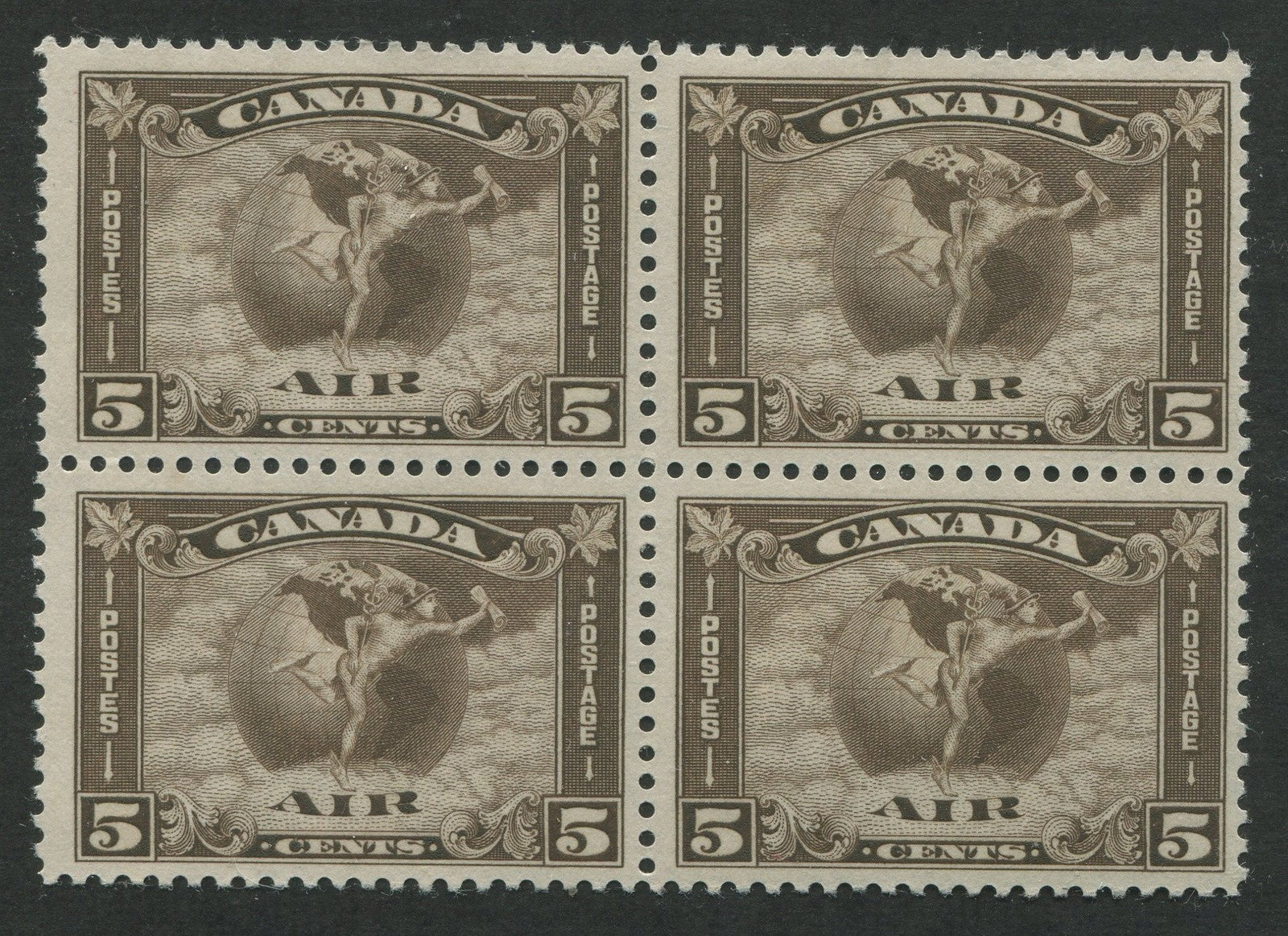 0002CA1708 - Canada C2 - Mint Block of 4 - Deveney Stamps Ltd. Canadian Stamps