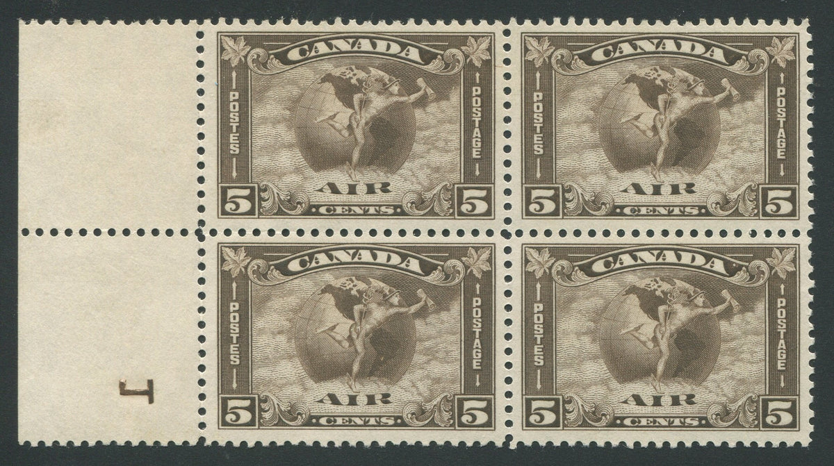 0002CA1710 - Canada C2 - Mint Plate Block - Deveney Stamps Ltd. Canadian Stamps