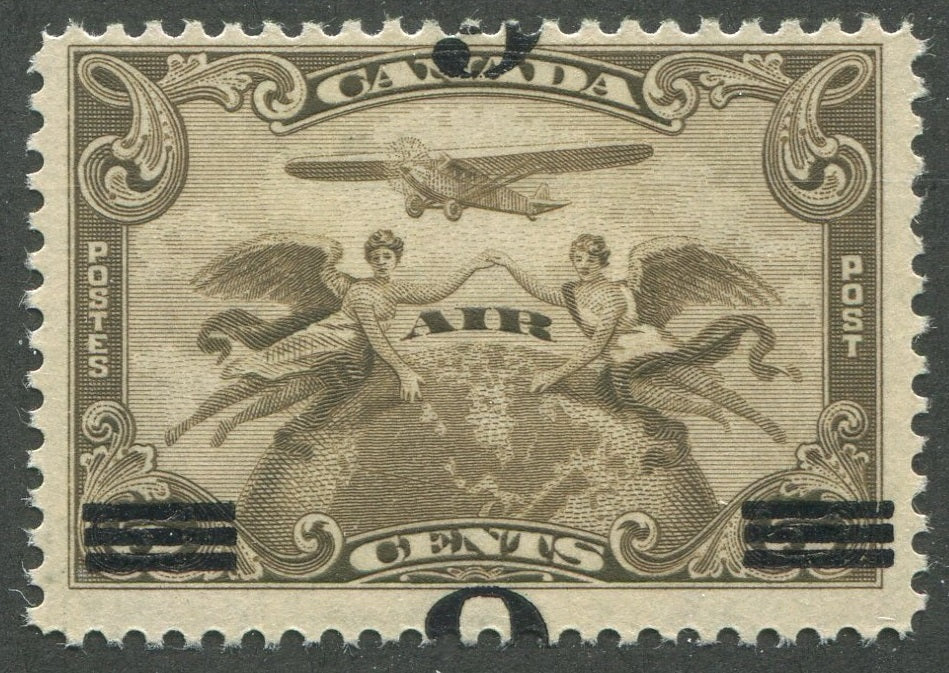 0003CA1810 - Canada C3a - Mint, Inverted Surcharge