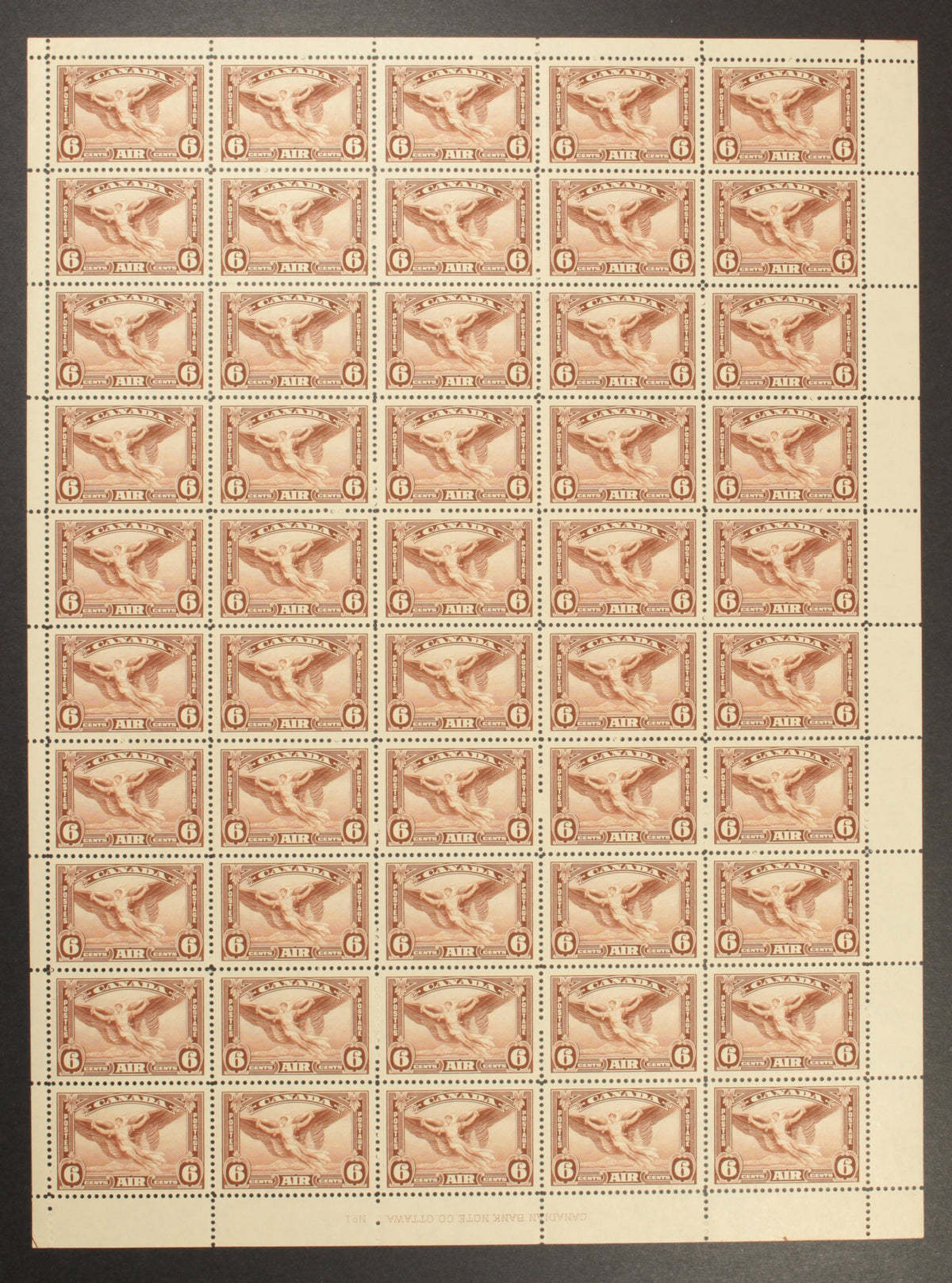0005CA1710 - Canada C5 - Mint Sheet - Deveney Stamps Ltd. Canadian Stamps