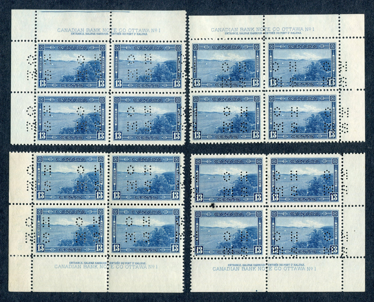 0303CA1710 - Canada O242 - Mint Plate Block Matched Set