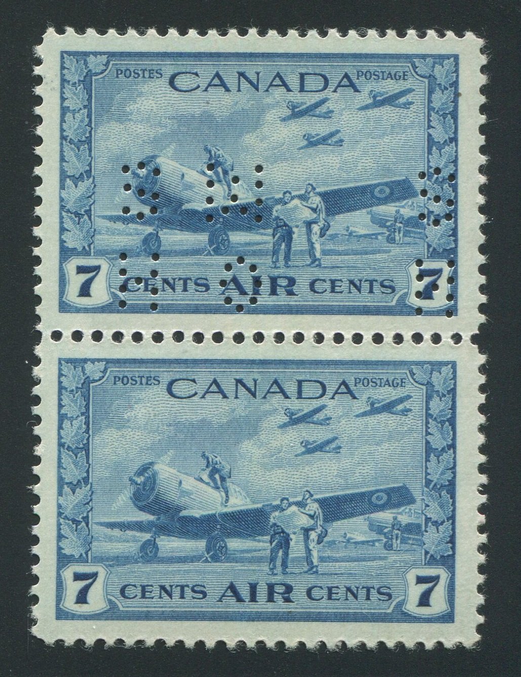 0336CA1709 - Canada OC8 - Mint Pair, Position &#39;C Z&#39;