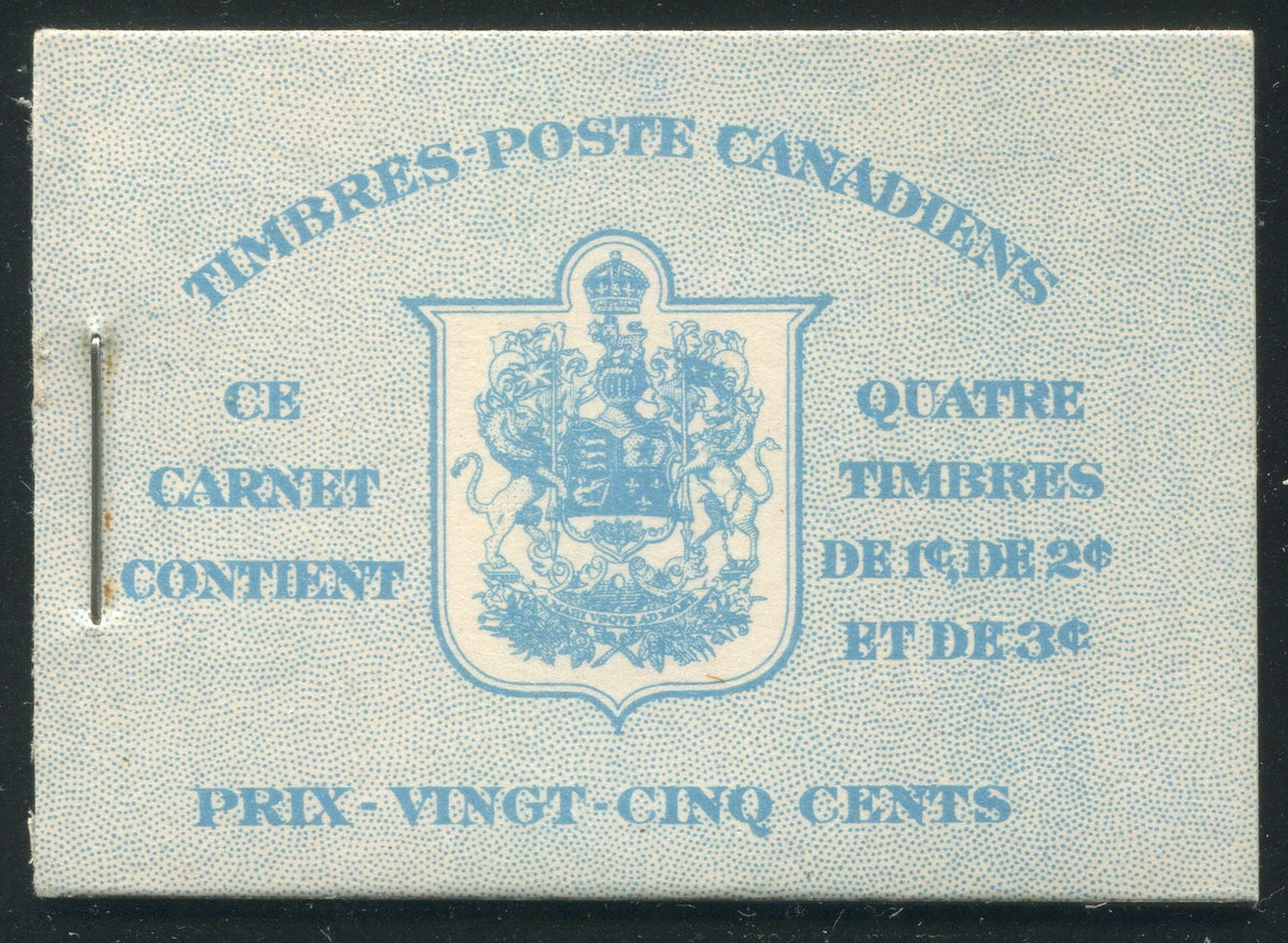 0231CA1912 - Canada BK31f - Complete FRENCH Booklet