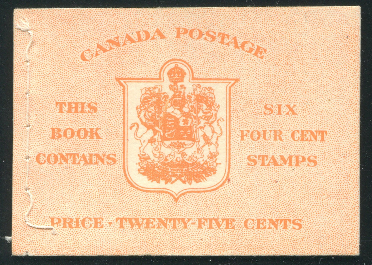 0287CA1912 - Canada BK41c - Complete Booklet