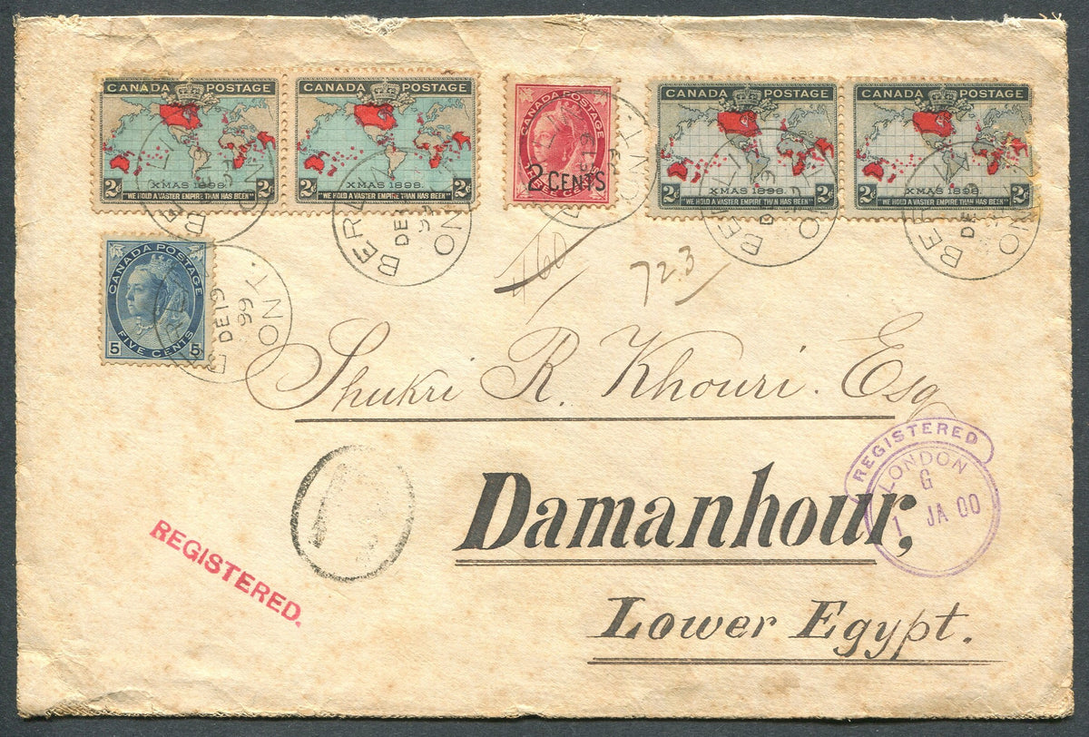 0069CA1908 - #69, 79, 85/86 on Foreign Destination Cover
