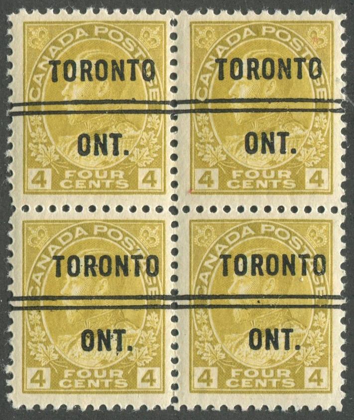 TORO010110 - TORONTO 10-110 Block of 4