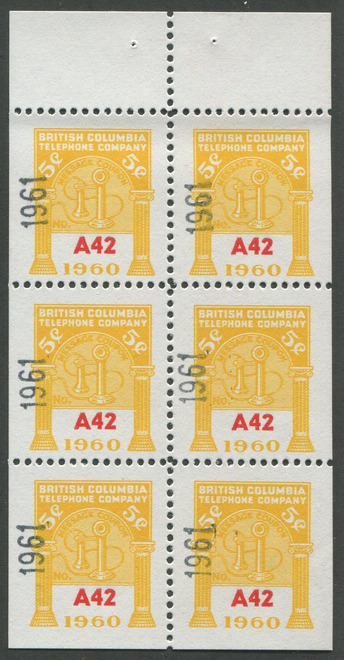 0291BC1708 - BCT193 - Mint Booklet Pane, Watermarked