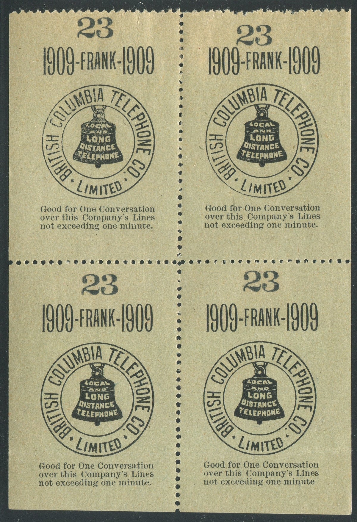 0099BC1906 - BCT1 - Mint Booklet Pane