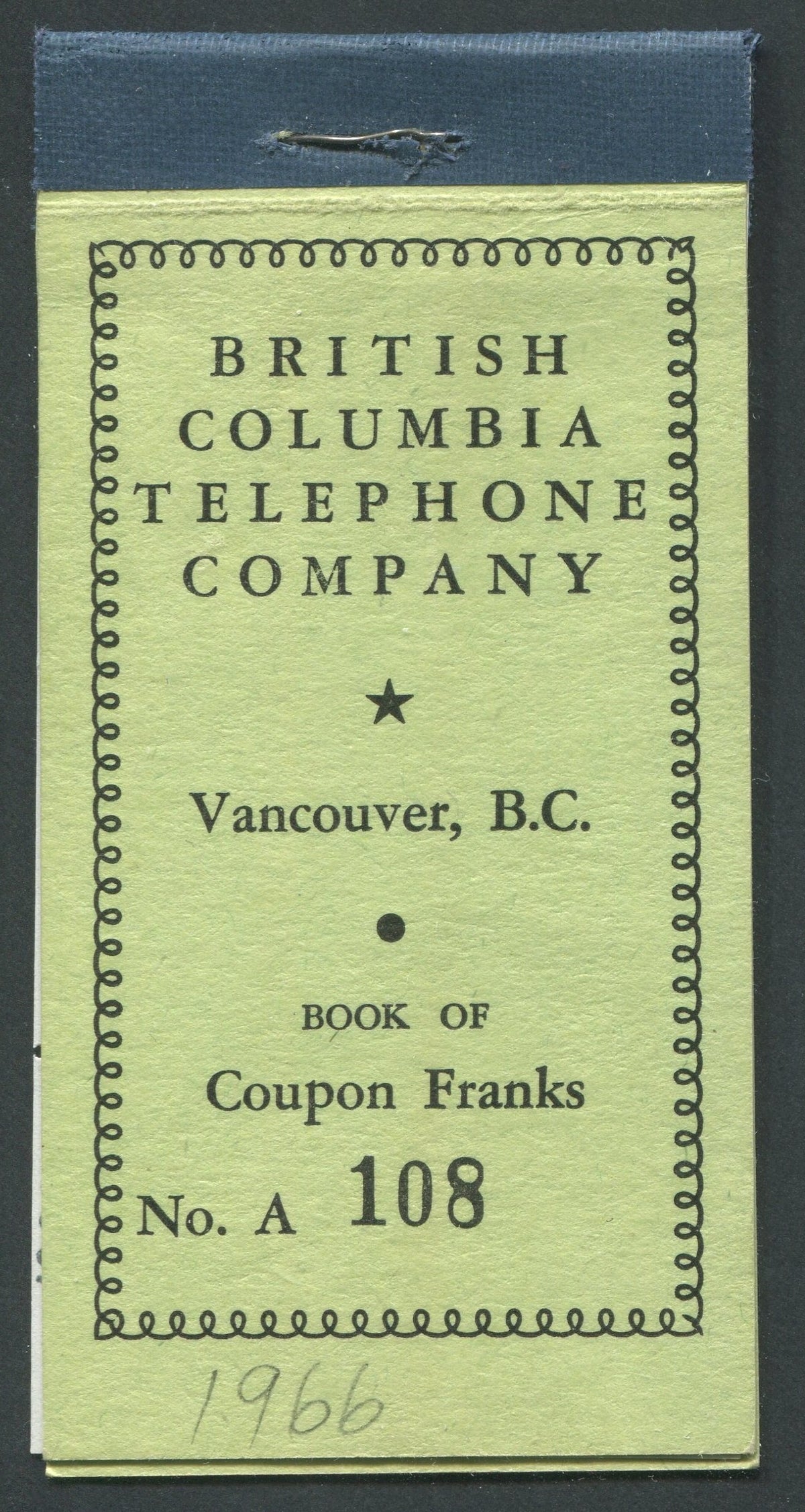 0306BC1708 - BCT208, BCT209, BCT210 - 1966 Booklet