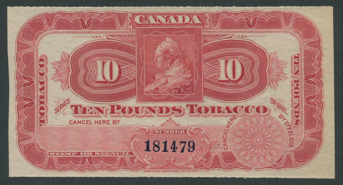 0100FT1708 - 10 Pounds Tobacco - Mint Label, 1897