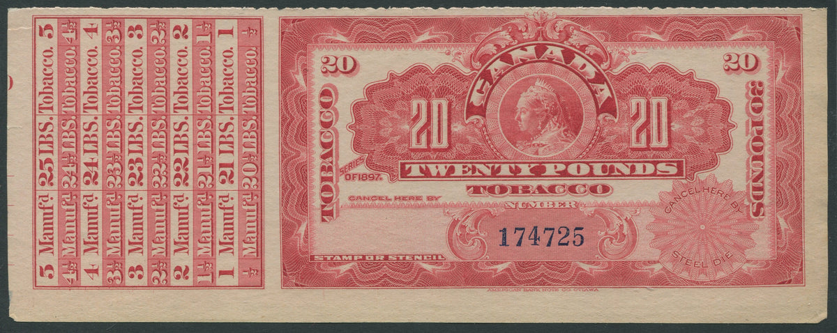 0200FT1708 - 20 Pounds Tobacco - Mint Label, 1897