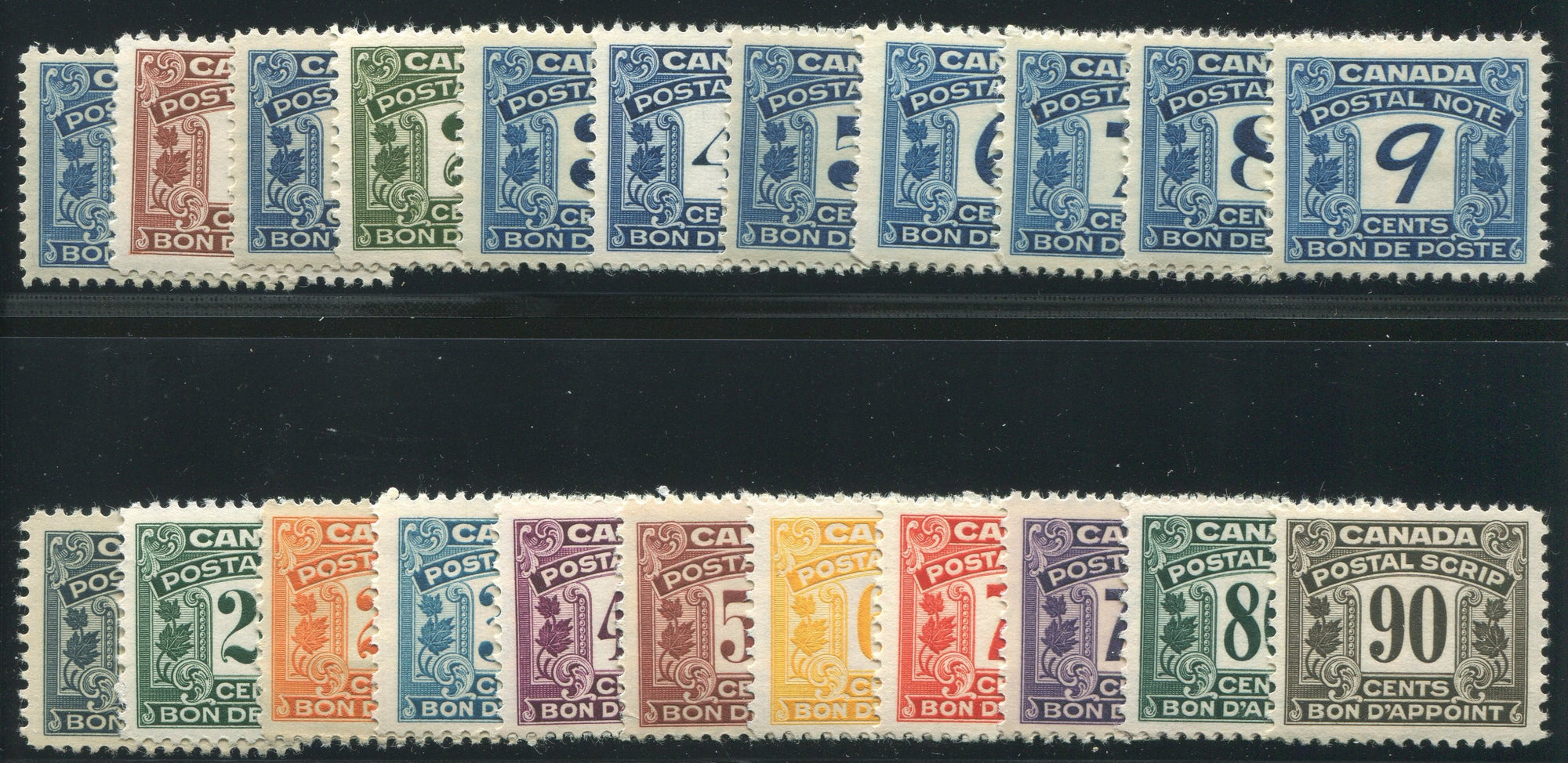 0001PS1710 - FPS1-FPS22 - Mint Set - Deveney Stamps Ltd. Canadian Stamps