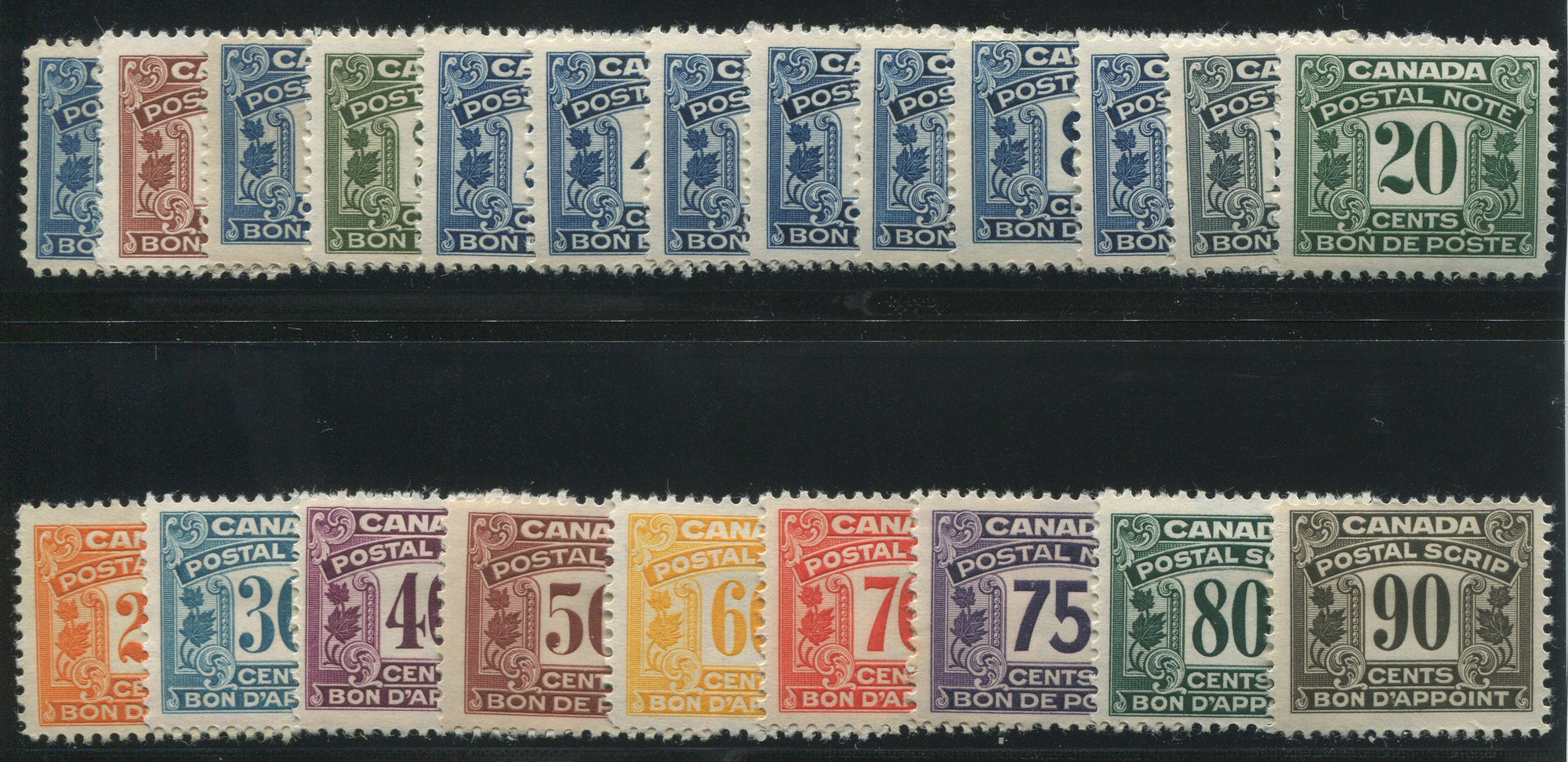 0001PS1707 - FPS1-FPS22 - Mint Set - Deveney Stamps Ltd. Canadian Stamps