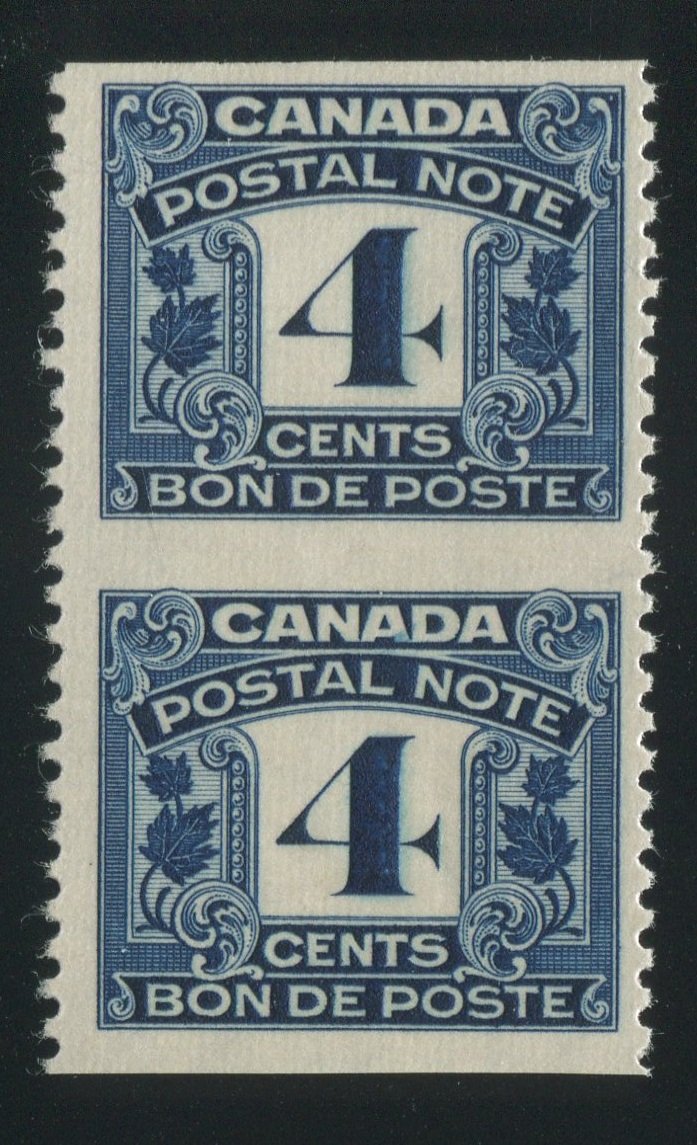 0006PS1708 - FPS6a - Mint Imperf Pair - Deveney Stamps Ltd. Canadian Stamps