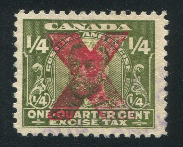 0001FX1710 - FX1a - Used - Deveney Stamps Ltd. Canadian Stamps