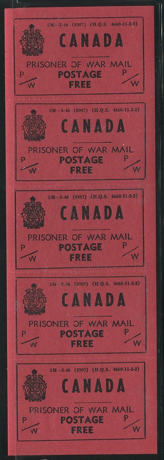 0006PW1708 - PWF6a - Mint Pane of 5 - Deveney Stamps Ltd. Canadian Stamps