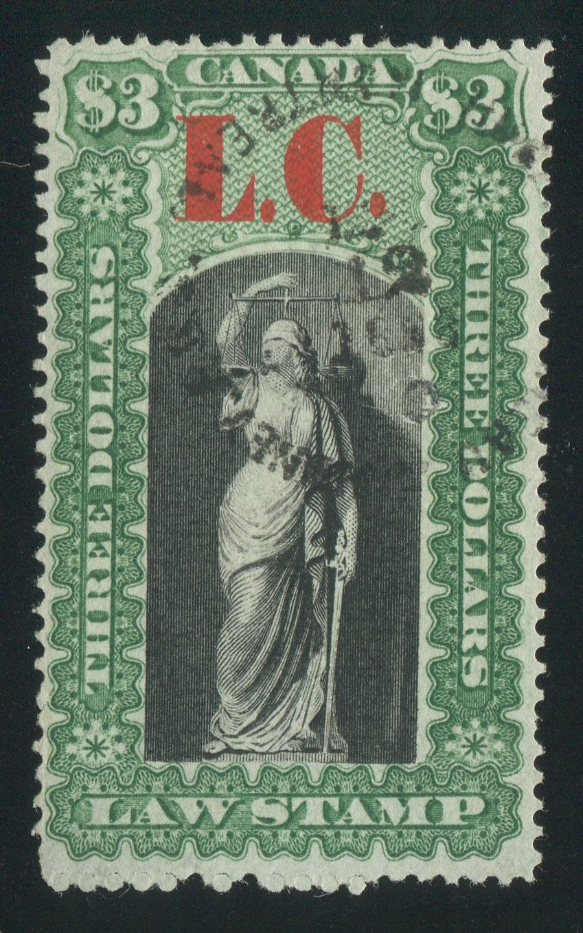 0012QL1710 - QL12 - Used Stitch Watermark - UNLISTED - Deveney Stamps Ltd. Canadian Stamps