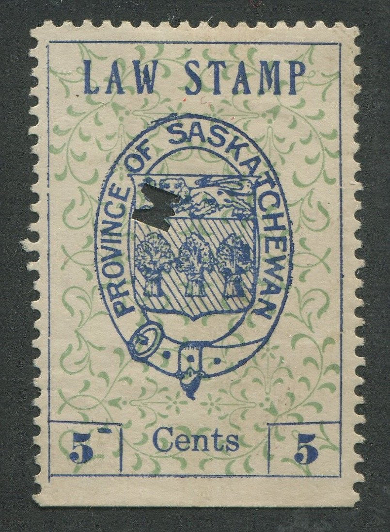 0001SL1707 - SL1 - Used - &#39;5-&#39; Variety - UNLISTED - Deveney Stamps Ltd. Canadian Stamps