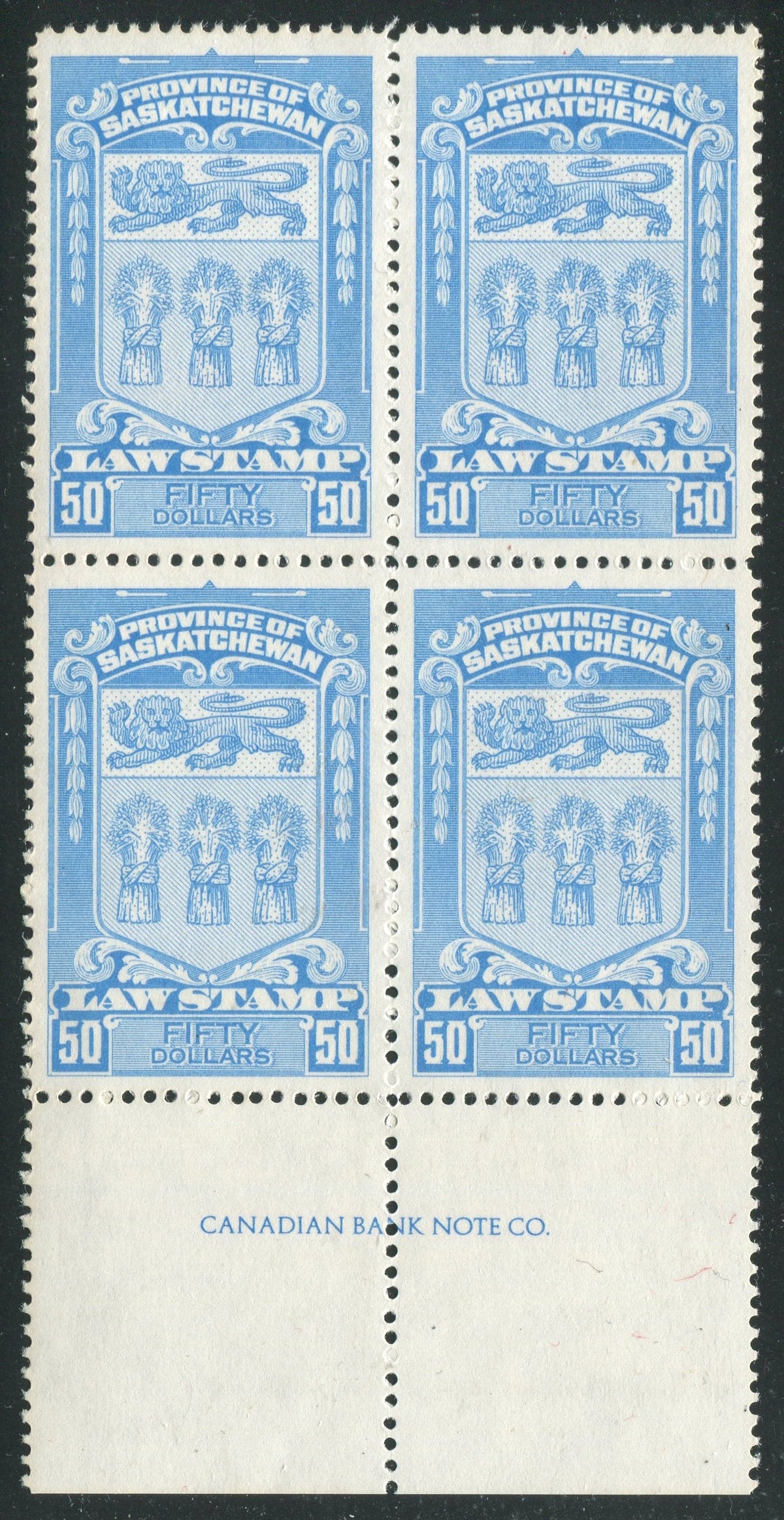 0067SL1711 - SL67 - Mint Inscription Block of 4